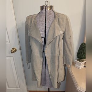 All Saints Women's tan Suede Leather Jacket